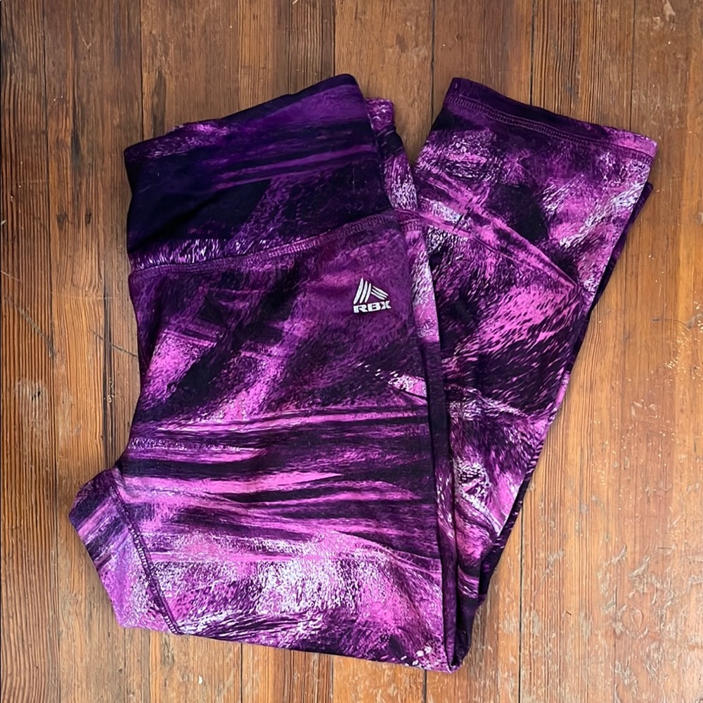 RBX Purple Cropped Leggings Athletic Wear